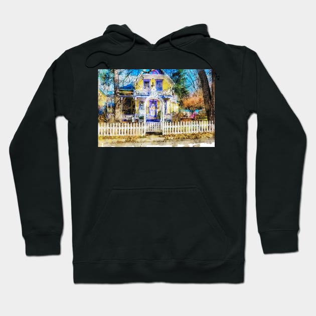 Victorian Gingerbread Cottage 9 Hoodie by Robert Alsop